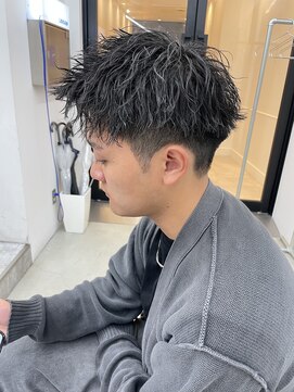 ロンド ローガン 名駅(Lond LOGAN) メンズ ソフトツイスト×アップバング