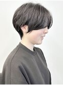 =前下がりショート耳かけショートくびれショート前髪30代40代