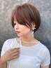 【全方向美人が叶う】美シルエット小顔ショート+カラー＋美髪トリートメント