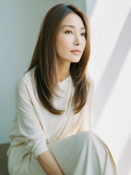 アルトリスト(Altruist Aging×HAIR&SPA) ★ダークアッシュ大人ガーリーボブ着物ミディアムレイヤーカット