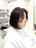 ハピネス 西大寺店(Happiness)&nbsp;サイドバングたっぷりなタンバルモリ/タッセルカット/韓国ボブ