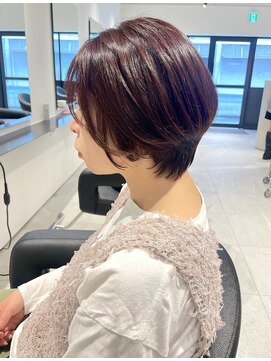 ルーシーズ 鶴見店(Rucy’s) 丸みあるくびれショート 暖色カラー