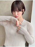 みね.マッシュショートでフェミニンに♪30代40代小顔新宿面長