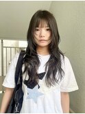 ミディアムヘア/暗めカラー/グランマッシュ/名駅/レイヤーカット