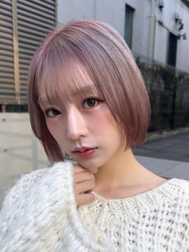 サンドレオ 新宿店(sand Leo) フェイスフレーミング/ココアベージュ/ブリーチ/ボブ/新宿駅