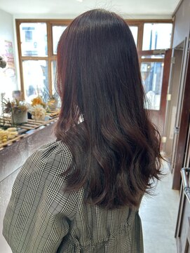 アイズウェスト(I's WEST) 似合わせロング/チェリーブラウン/艶カラー/函館美容室