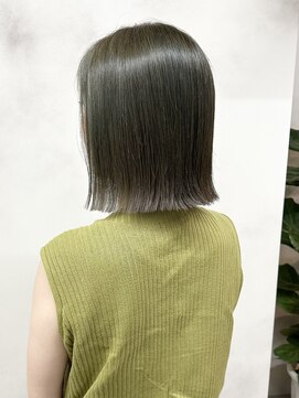 ワンラベストヘアオルシェット(One Lovest Hair olchette) 透け感オリーブボブ/ストレート