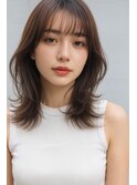 20代オフィスカジュアルナチュラルブラウン