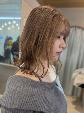 ロンドアジュール 横浜(Lond azur) フェイスフレーミング/ココアベージュ/ブリーチ/レイヤー/横浜