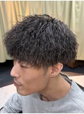 ツーブロックツイストパーマスタイル