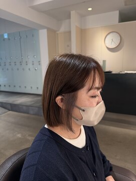 ボゥギャルソン(Beau Garcon) ボブ/ワンカラー/ラベンダーベージュ