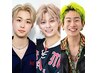 men'sカット+全体縮毛矯正(丹羽/松井/光好指名)