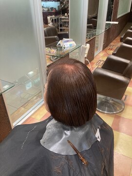 シャンプーボーイ 佐賀(SHAMPOO BOY) 朝から忙しい方にお勧め/白髪ぼかしボブ【佐賀美容室】