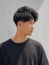 ベンケイ 長吉出戸店(benkei) 黒髪ラフパーマ×ショートマッシュ