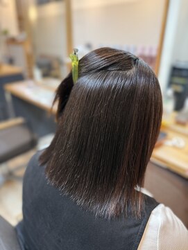 フレイムス ヘアアンドリラックス 吉川店(Frames hair&relax) 縮毛矯正でツヤ髪に