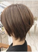 30代、40代髪型☆大人レイヤーくびれボブ☆