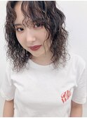 【早瀬忍　梅田中津】ミディアムレイヤー×ウェーブパーマ