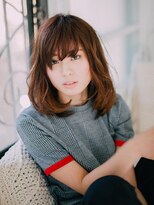 フローラビューティーヘアー(Flora Beauty Hair)&nbsp;ゆるふわミディアムボブ/20代/30代/40代/50代/岡山/表町