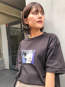 ヘアサロンエム 渋谷店(HAIR SALON M) クールショート/ボブルフ/ピンクベージュ/シルバーカラー