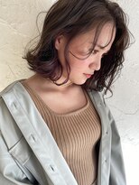 ルーツヘアーガーデン(Roots hair garden) 大人かわいい耳掛けエアリーボブ/デジタルパーマ