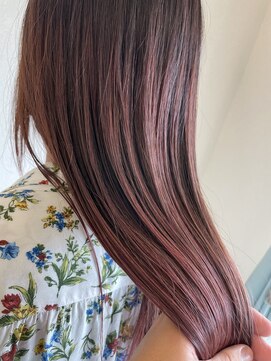 ウル(uLu.) 【髪質改善×カラー】艶感ピンクブラウン☆
