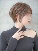 前髪あり大人ショートボブ20代30代40代【AIN.表参道】川原大地