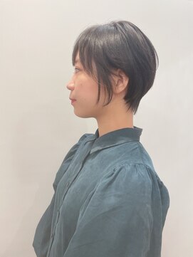 モリオフロムロンドン 松戸店(Morio from London) 【松戸 藤原】秋冬　黒髪まるみショート　耳かけ