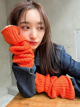 アルテ(ARTE) 【ARTE表参道/青山】顔まわりレイヤーセミロング×透明感カラー