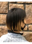 《ala》イエロー×ブラックボブ