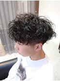 神戸メンズツイストスパイラル 波巻き シークレットパーマ