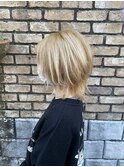 ハイライト&ウルフカット