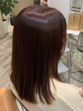 アシャ ヘアー ソリューション 神戸店(asha hair solution) 暖色ツヤカラー