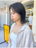 くびれロブ×オリーブグレージュ