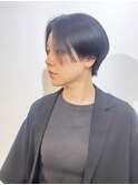 暗めカラーグランマッシュデザインカラーフェイスフレーミング