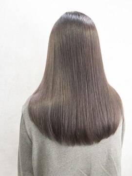 ルノン(LUNON) オリーブグレージュ/ブリーチなし/透明感カラー/艶カラー