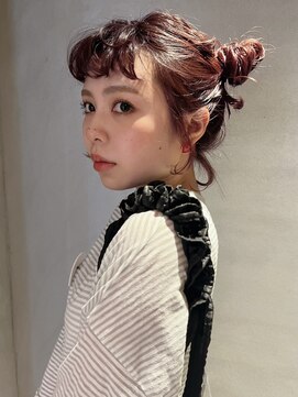 ペレ 梅田(PELE) 前髪/アンブレラカラー/こなれミディ/イメチェン/ウェーブパーマ