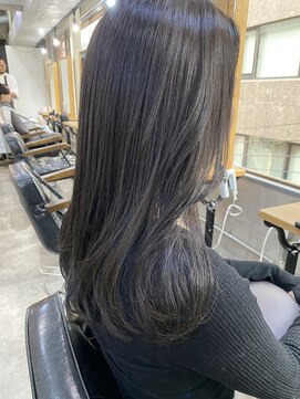 ロア ヘアーコーディネート 四条烏丸店(LoRE hair coordinate) 暗髪グレージュヘア/斉藤
