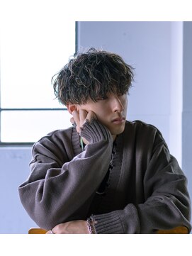 マール 矢場町(MARL) ニュアンス波巻きパーマ×マッシュ