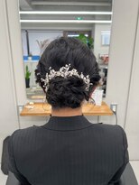 ボブヘアのアップスタイル【清板】