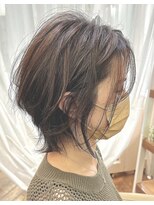 ヘアー カフェ コトノハ(hair cafe kotonoha)&nbsp;【コトノハ】オシャレクールシルエットアッシュオリーブカラー