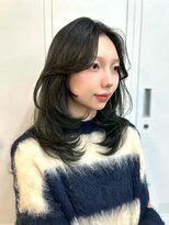 オリーブグレージュ×ザクザクミディアムレイヤー◎【KAKO】
