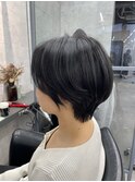【20代30代40代50代】丸みのあるハンサムショート【銀座】