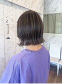ナチュラルハイライト/外はねボブ
