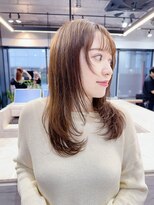 ファンナギンザ(FaNNa ginza) フェイスレイヤー/透明感カラー/グレージュ/髪質改善/小顔/前髪