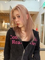 メロウマン(mellowman)&nbsp;ピンクベージュ×レイヤーカット