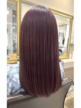 ヘアーズファイン(hair's fine) くすみピンクブラウン〇ブリーチカラー