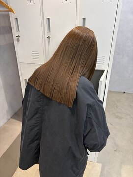 【住野 桃香】ブリーチなしで育てるベージュ☆水素カラー