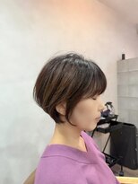 ティーヘア(t.hair)&nbsp;大人似合わせカット/2wayバング/アッシュベージュ/髪質改善