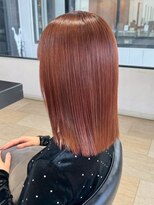 エクラバイナチュラル(eclat by Natural)&nbsp;ウォームブラウン/艶ボブ/切りっぱなしボブ/暖色カラー