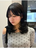 ミディアムレイヤー/天神美容室/レイヤーカット